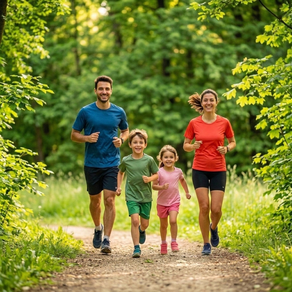 Famiglia che corre